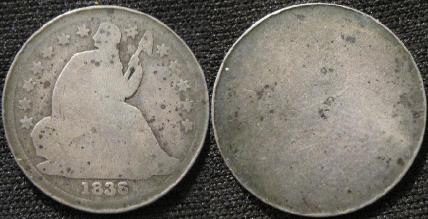 1838-Seated-Dime---Blank-Reverse